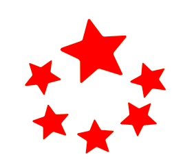 Academy of Flames six-star emblem — orange Glimmer element of the MYSTORiQ realm