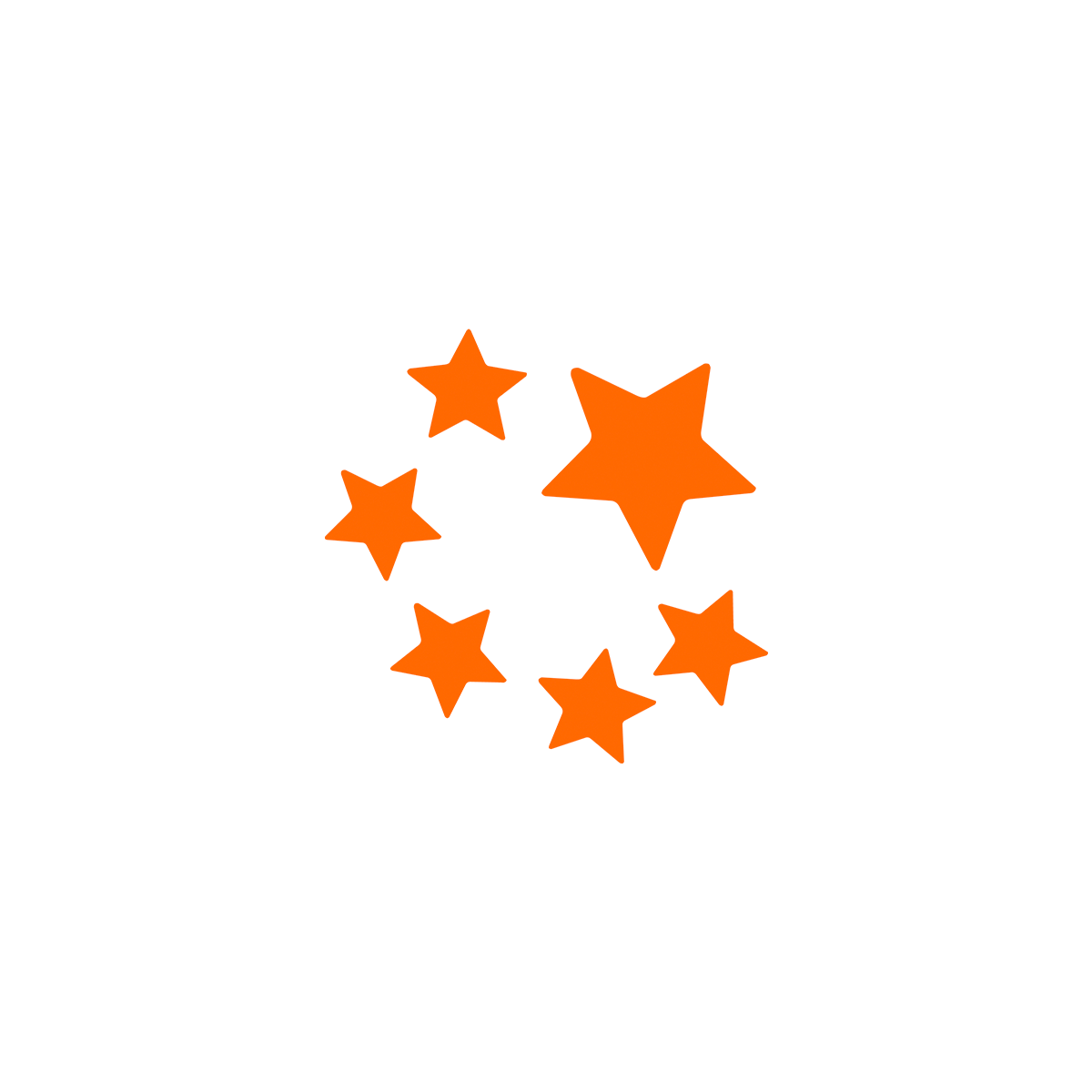 MYSTORiQ six-star Glimmer emblem, animated brand mark of the fantasy-STEM graphic novel trilogy